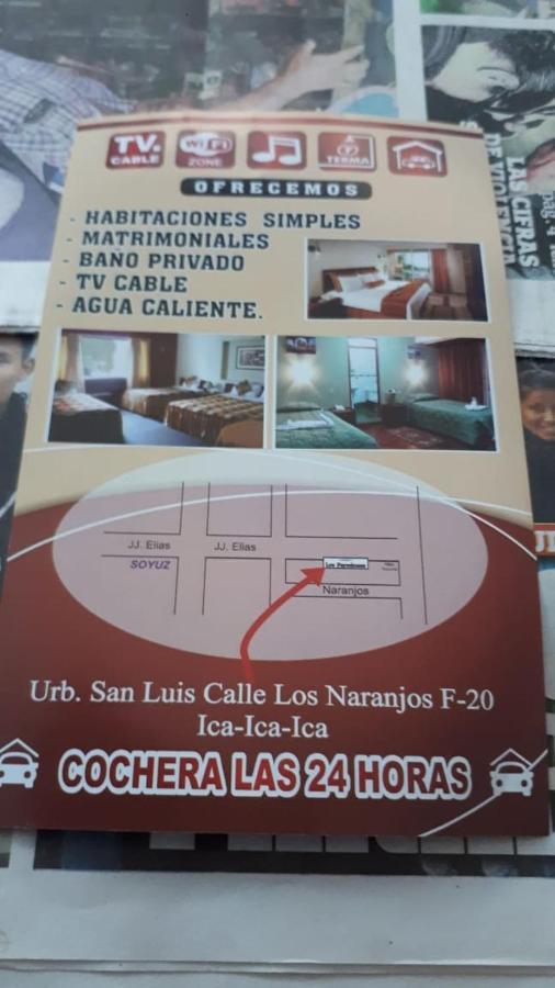 Hospedaje Los Paredones Іка Екстер'єр фото